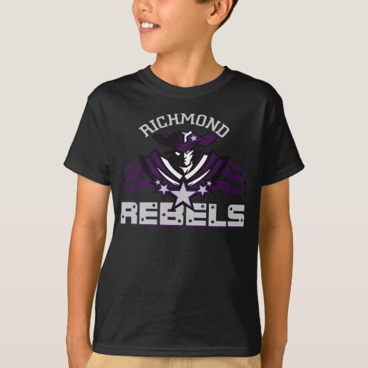 Richmond 6. Klasse | Kids Grau Logos T - Shirt (Vorderseite)