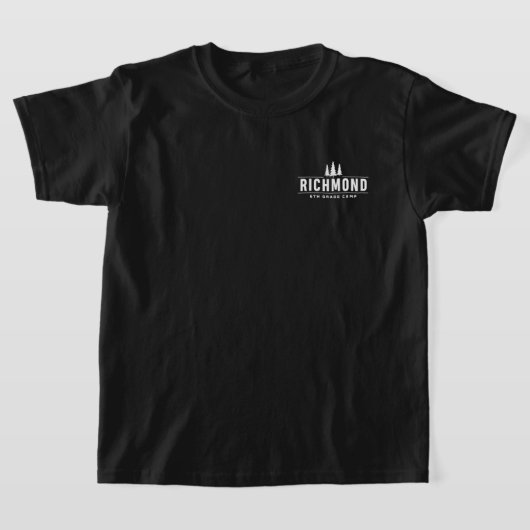 Richmond 6. Klasse | Kinder Schwarzer T - Shirt (Ablage )
