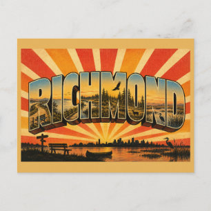 Richmond BC Flussmarsch Wälder Trails Kunst Postkarte