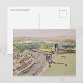 Richmond Castle Postkarte (Vorne/Hinten)