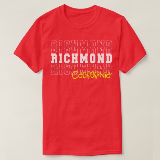 Richmond City California Richmond CA T-Shirt (Design vorne)