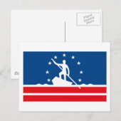 Richmond Flag Postcard Postkarte (Vorne/Hinten)