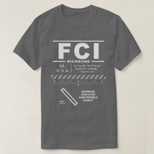 Richmond Führungskraft Airport FCI T - Shirt (Design vorne)
