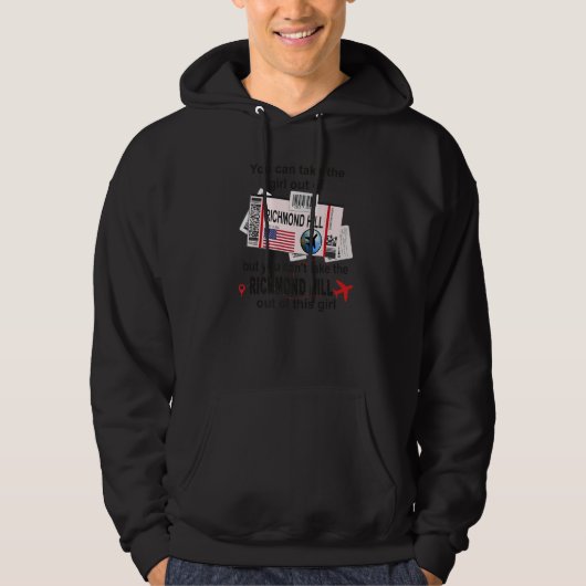 Richmond Hill Girl Richmond Hill Boarding Pass Hoodie (Vorderseite)