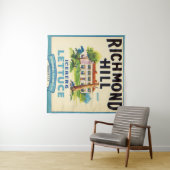 Richmond Hill Lettuce Crate Label Wandteppich (Beispiel (Horizontal))