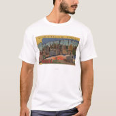 Richmond, Indiana - große Buchstabe-Szenen T-Shirt (Vorderseite)