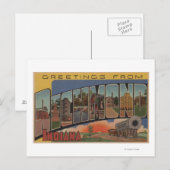 Richmond, Indiana - Große Buchstabenszenen Postkarte (Vorne/Hinten)