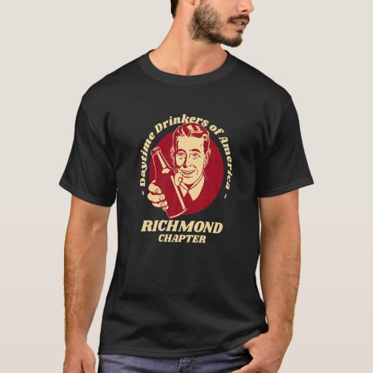 Richmond Kapitel Daytime Drinkers Bierbrauen T-Shirt (Vorderseite)