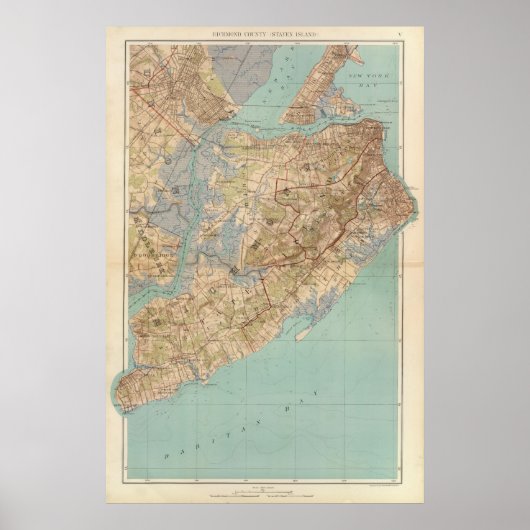 Richmond Landkreis und Staten Island Poster (Vorne)