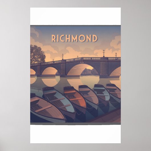 Richmond London Reiseplakat Poster (Vorne)