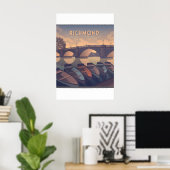 Richmond London Reiseplakat Poster (Heimbüro)