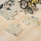 Richmond Park London UK, Besucher am Tor Puzzle (Seite)