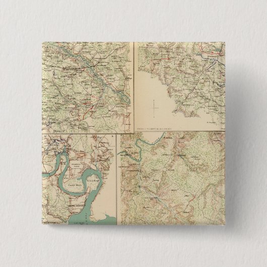 Richmond, Petersburg, Fünf Gabel Button (Vorderseite)