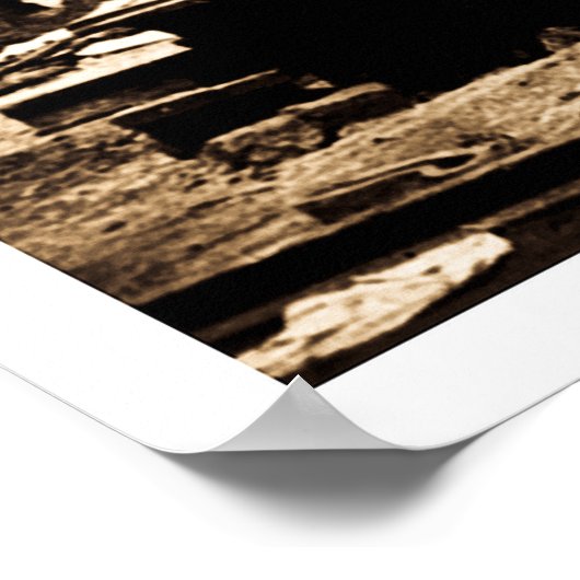 Richmond & Petersburg RR Ruins, Richmond, VA 1865 Poster (Ecke)