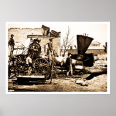 Richmond & Petersburg RR Ruins, Richmond, VA 1865 Poster (Vorne)