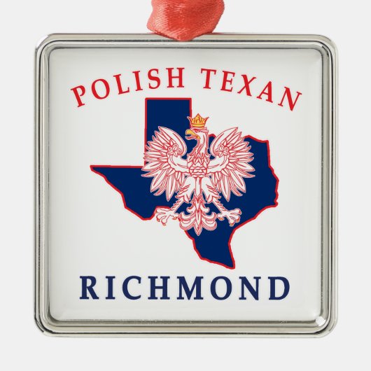 Richmond Polish Texan Ornament Aus Metall (Vorne)