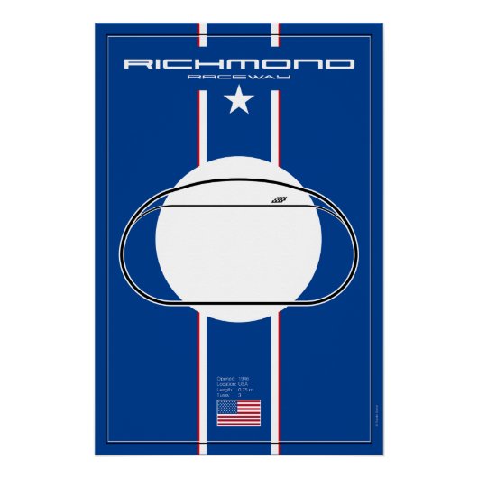 Richmond Raceway Poster (Vorderseite)