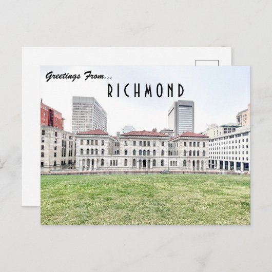 Richmond Skyline Postkarte (Vorne/Hinten)