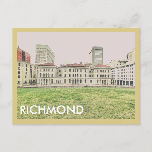 Richmond Skyline Postkarte (Vorderseite)