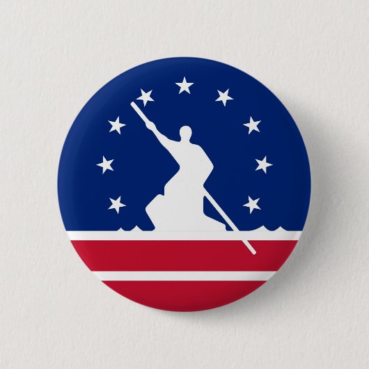 Richmond Stadtflagge vereinte Staat Amerika Virgin Button (Vorderseite)