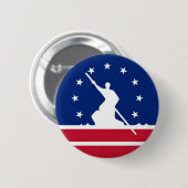 Richmond Stadtflagge vereinte Staat Amerika Virgin Button (Vorne & Hinten)