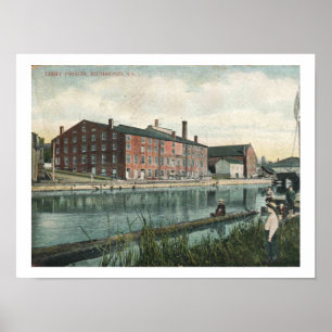 Richmond VA, 1909 Libby-Gefängnis, Vintage-Inspiri Poster