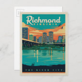 Richmond, VA Postkarte (Vorne/Hinten)