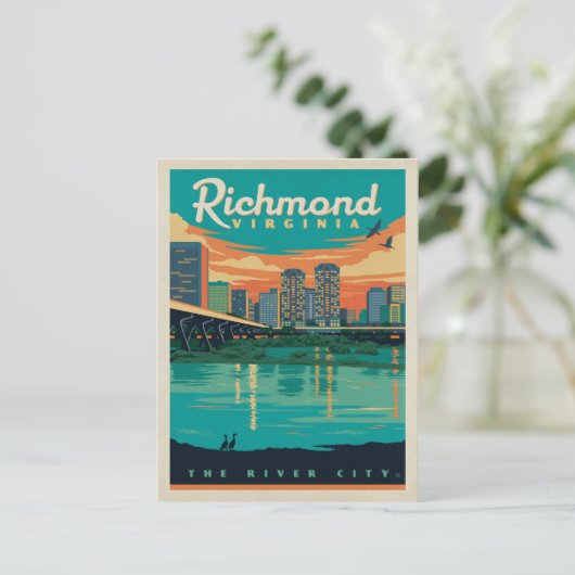 Richmond, VA Postkarte (Stehend Vorderseite)