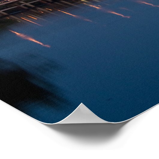 Richmond, VA River City Poster (Ecke)