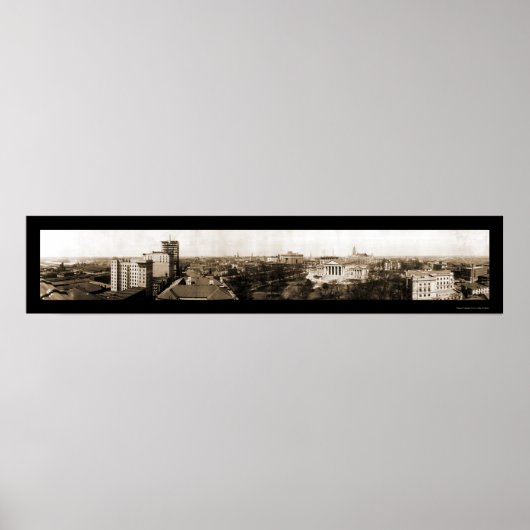 Richmond, VA Skyline Foto 1912 Poster (Vorne)