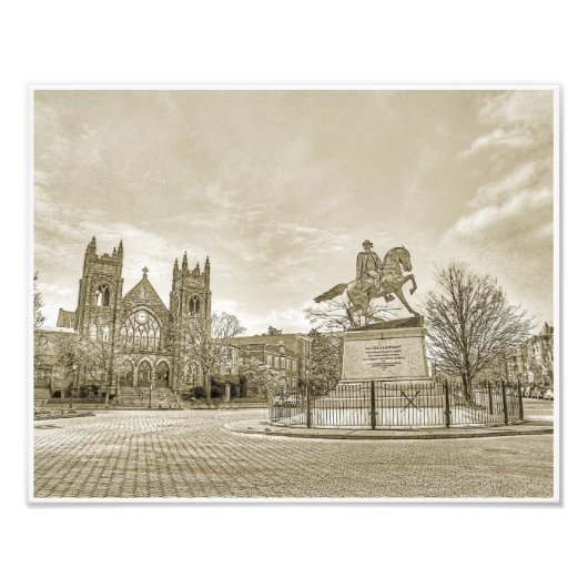 Richmond VA Virginia JEB Stuart Monument Fotodruck (Vorne)