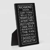 Richmond Virginia Bus Roll Fotoplatte (Seite)