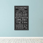 Richmond Virginia Bus Roll Leinwanddruck (Insitu (Holzboden))