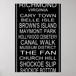 Richmond Virginia Bus roll Plakat