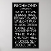 Richmond Virginia Bus roll Poster (Vorne)