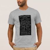 Richmond Virginia Bus Roll T-Shirt (Vorderseite)