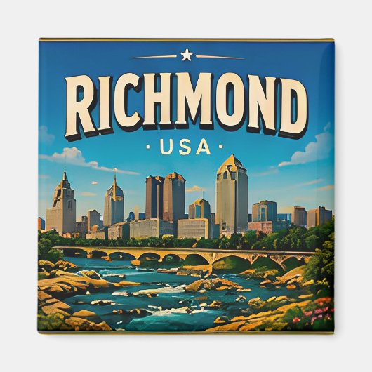 Richmond Virginia Capitol Square Magnet (Vorne)