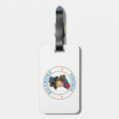 Richmond Virginia Colonial Gepäckanhänger (Rückseite vertikal)