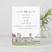 Richmond Virginia flat Save the Date Card (Stehend Vorderseite)