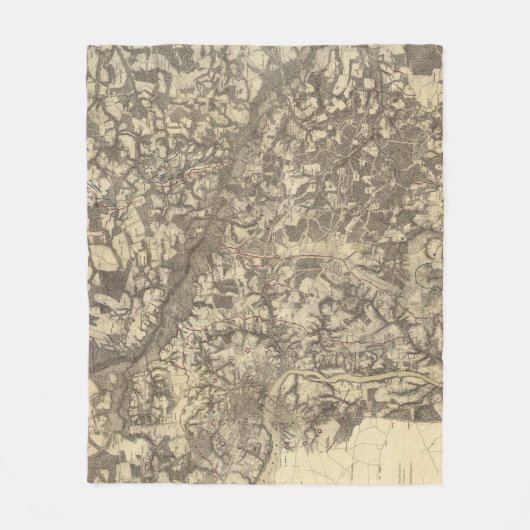 Richmond, Virginia Fleecedecke (Vorderseite)