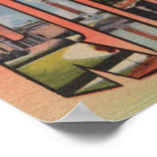 Richmond, Virginia - Große Buchstabenszenen 2 Poster (Ecke)