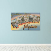 Richmond, Virginia - Große Buchstabenszenen 4 Leinwanddruck (Insitu (Holzboden))