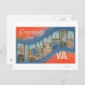 Richmond, Virginia - Große Buchstabenszenen 4 Postkarte (Vorne/Hinten)
