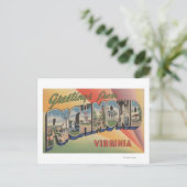 Richmond, Virginia - Große Buchstabenszenen Postkarte (Stehend Vorderseite)