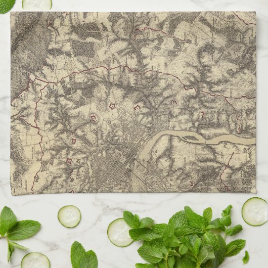 Richmond, Virginia Handtuch (Gefaltet)