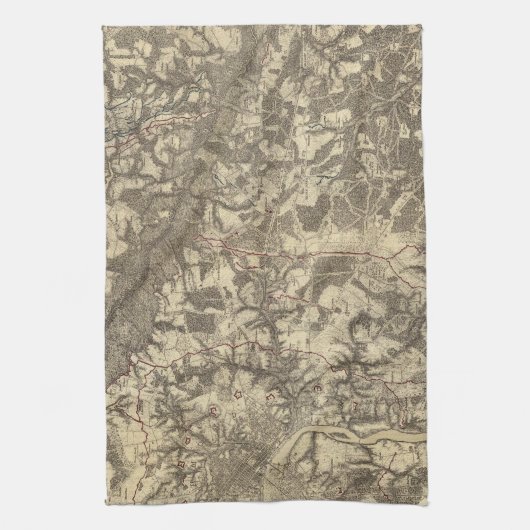 Richmond, Virginia Handtuch (Vertikal)