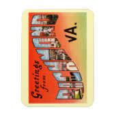 Richmond Virginia Large Letter Gruß Vintag Magnet (Vertikal)
