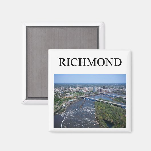 RICHMOND virginia Magnet (Vorderseite/Rückseite)