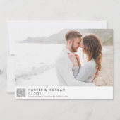 Richmond Virginia Map Modern Wedding Save The Date (Rückseite)