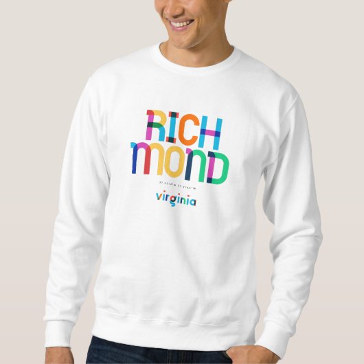 Richmond Virginia Mitte Jahrhundert, Pop Art, Sweatshirt (Vorderseite)
